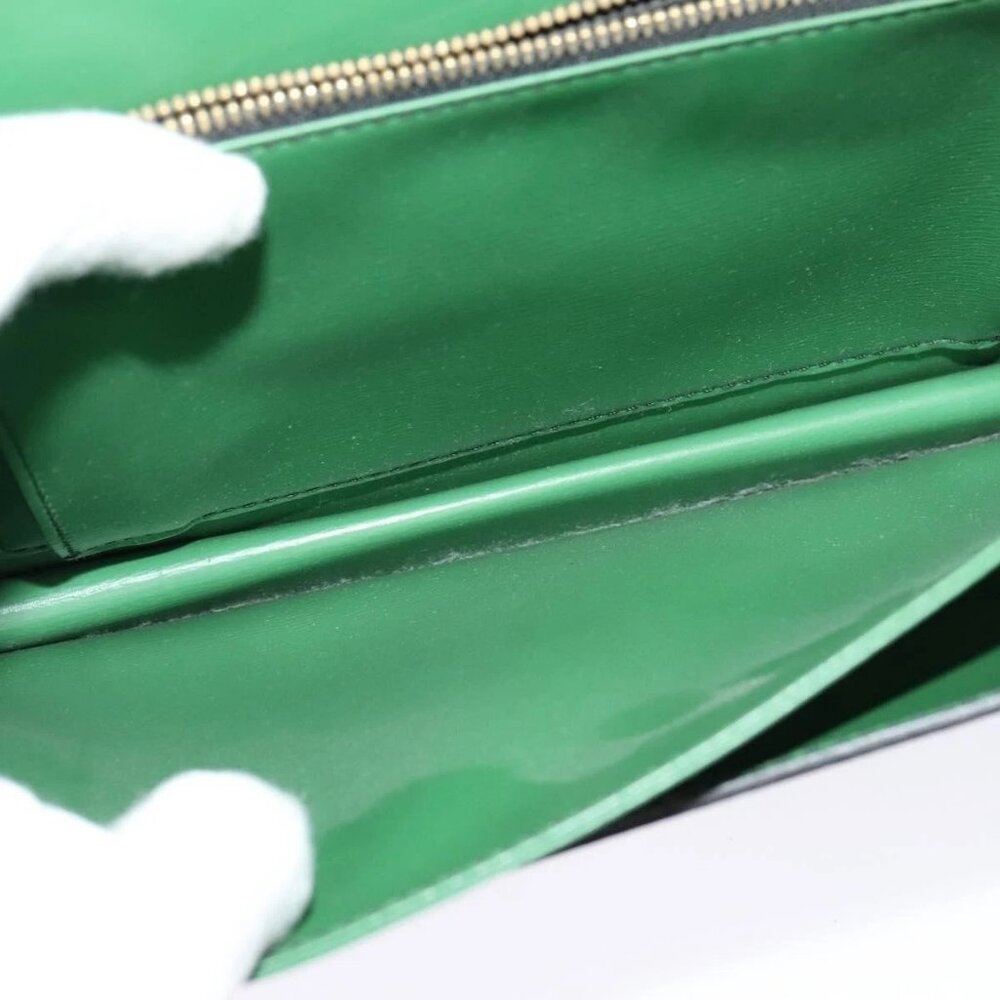 LOUIS VUITTON Epi Free Run Shoulder Bag Green Black M52414 LV Auth - Picture 13 of 16